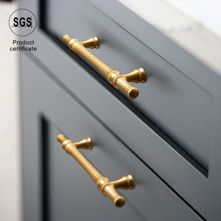 Nordic Simple Zinc Furniture Handles Curved Design Round Feet Wardrobe Cabinet Drawer Handle