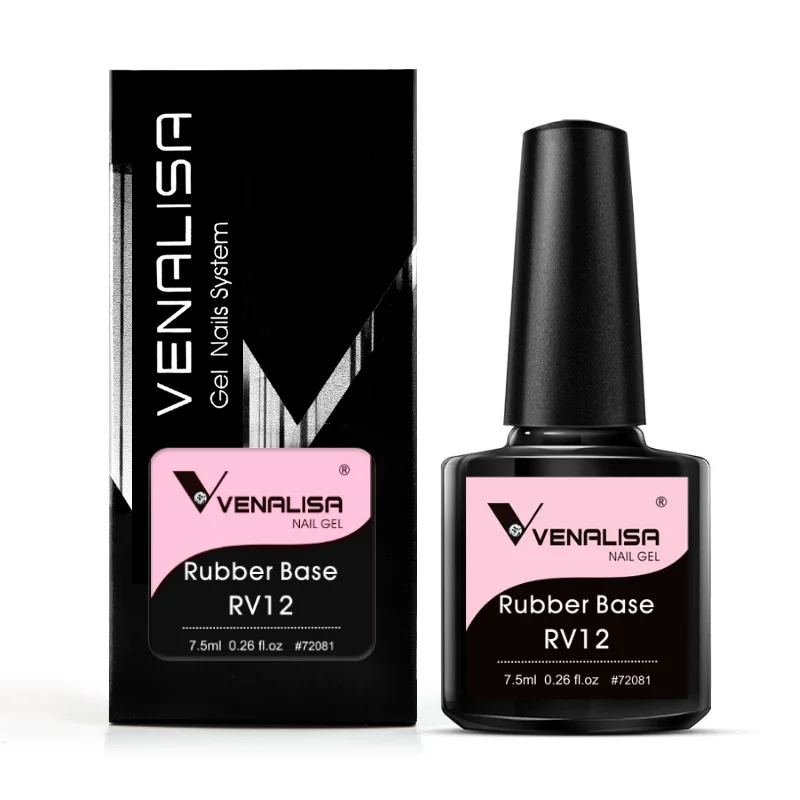 Venalisa 7.5ml Color Rubber Base Coat 2022 Nail Arts Semi Transparent French Nail Camouflage Soak off UV/LED Nail Gel Varnish