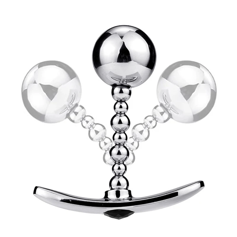 3 Sizes round Head Metal Anal Plug 6 Color Adult Butt Plug Sex Toys for Men and Women