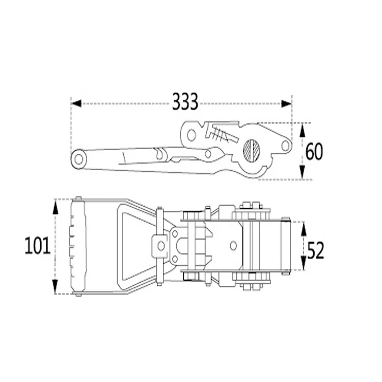 Wholesale Heavy duty zinc plated cargo belt webbing buckle manufacturer tie down metal ratchet lashing buckle