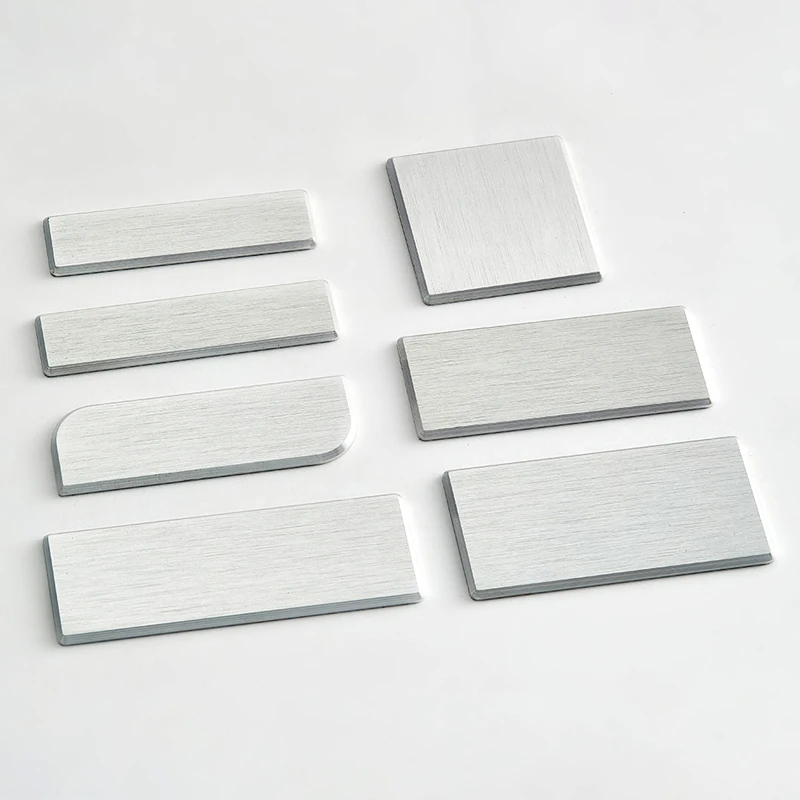 High Quality Cheap Blank name plate Custom brand Engraved Metal Crafts Aluminum Sticker Nameplate