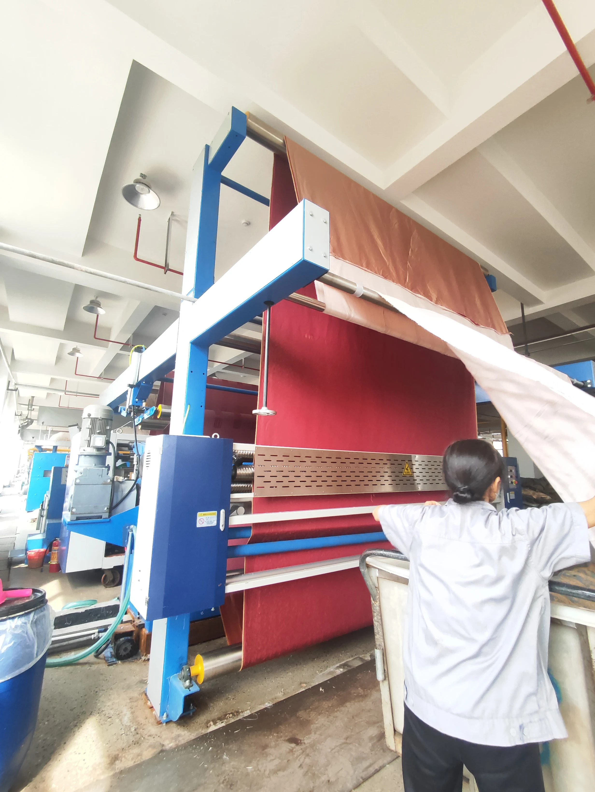 Youneng Textile woven Heat Setting Stenter Finishing Machine for Pure cotton fabric