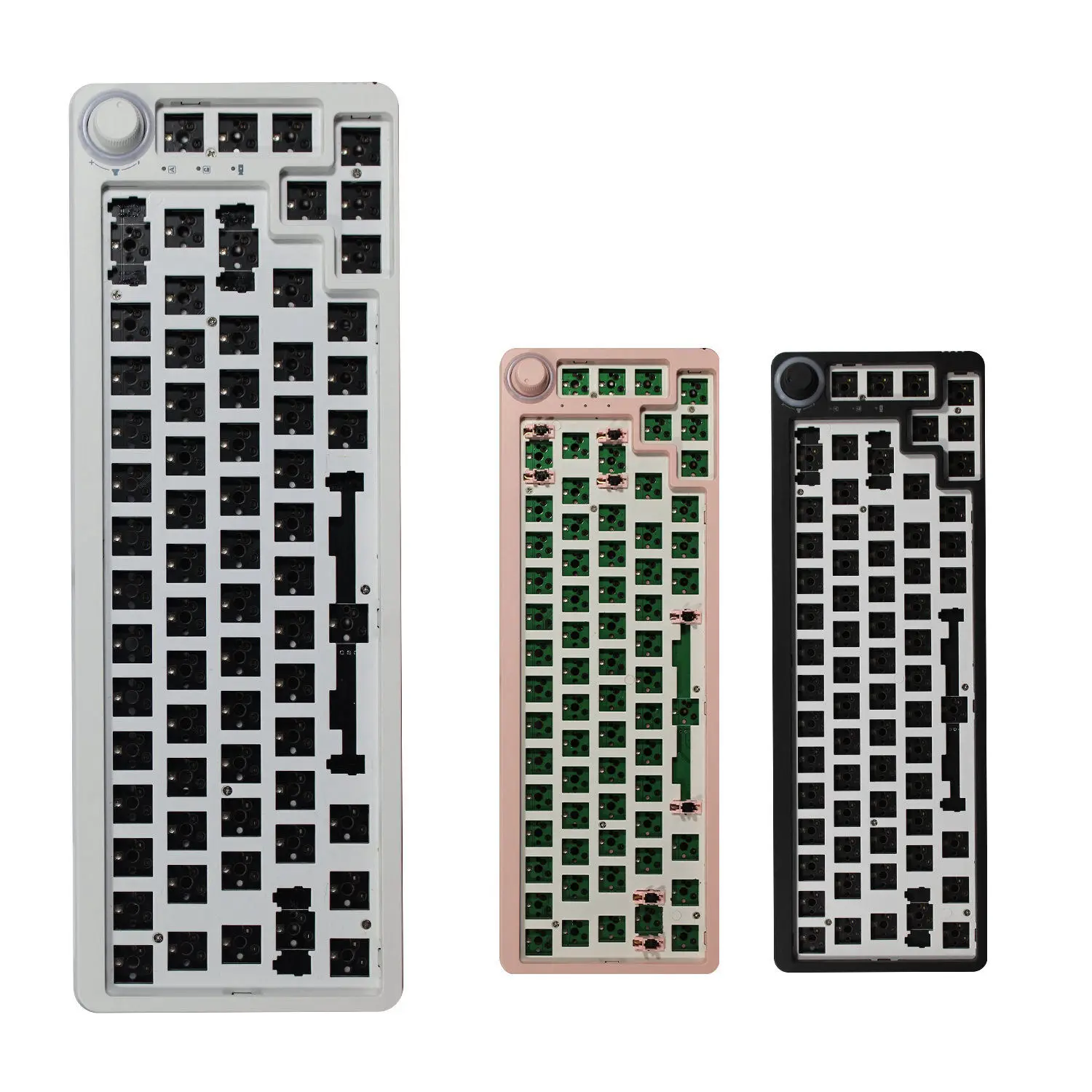
KNOB 68 DIY BASE 60%KIT,Full key hot plug, RGB music rhythm,Software driver,Compatible with 3/5 pin switchTM680 