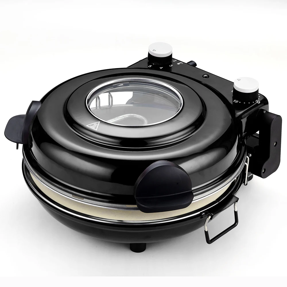 12 Inch Non-Stick Calzone Maker Pizza oven in Red Home Use Fast FunElectric Multi Pizza Maker