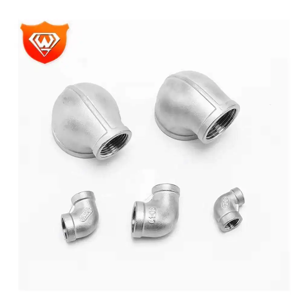 Customized 45 Degree Elbow stainless steel 304 pipe fitting Female Thread Fittings