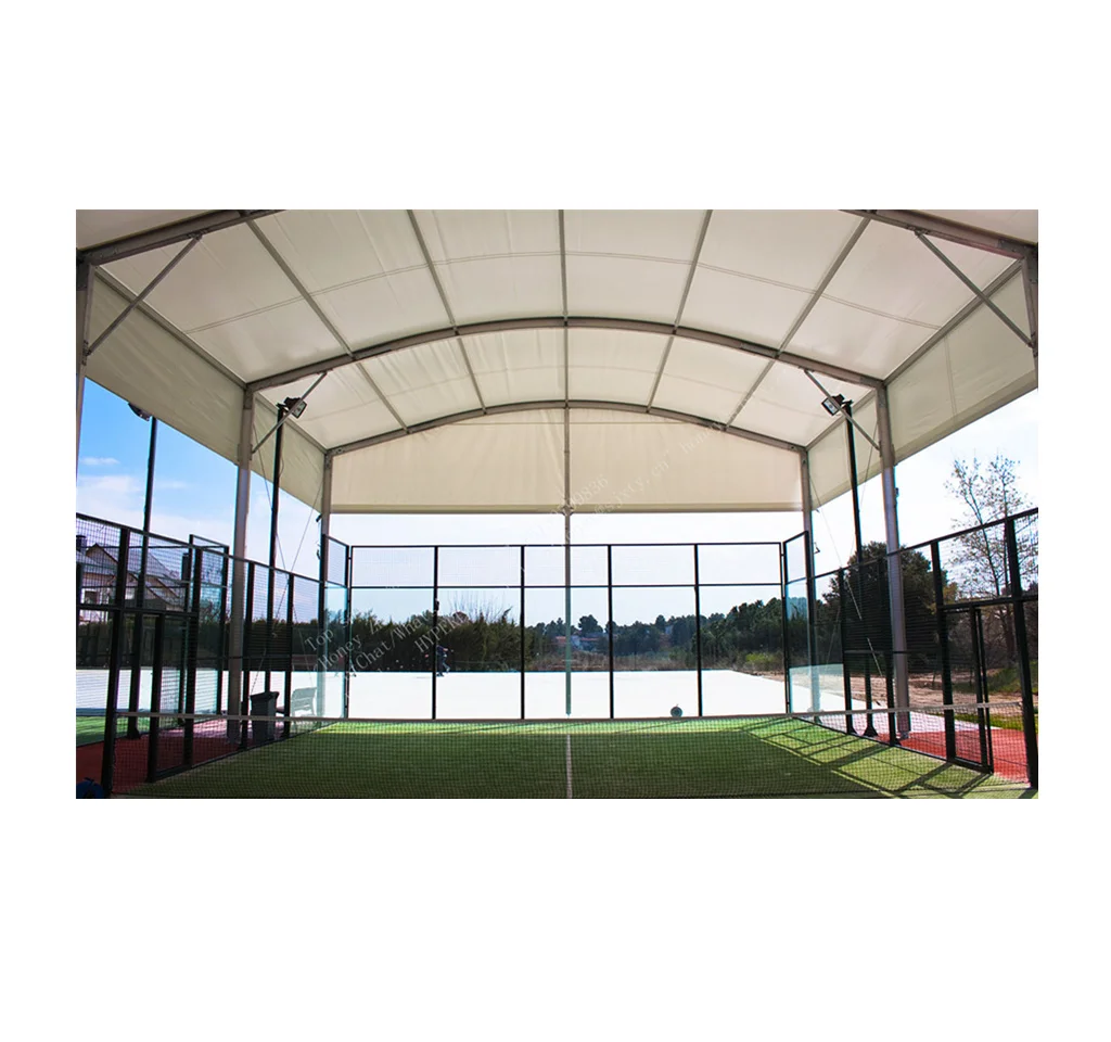 Китайский золотой поставщик Лидер продаж весло хорошего качества теннисная площадка для спорта на открытом воздухе с дождевой крышей