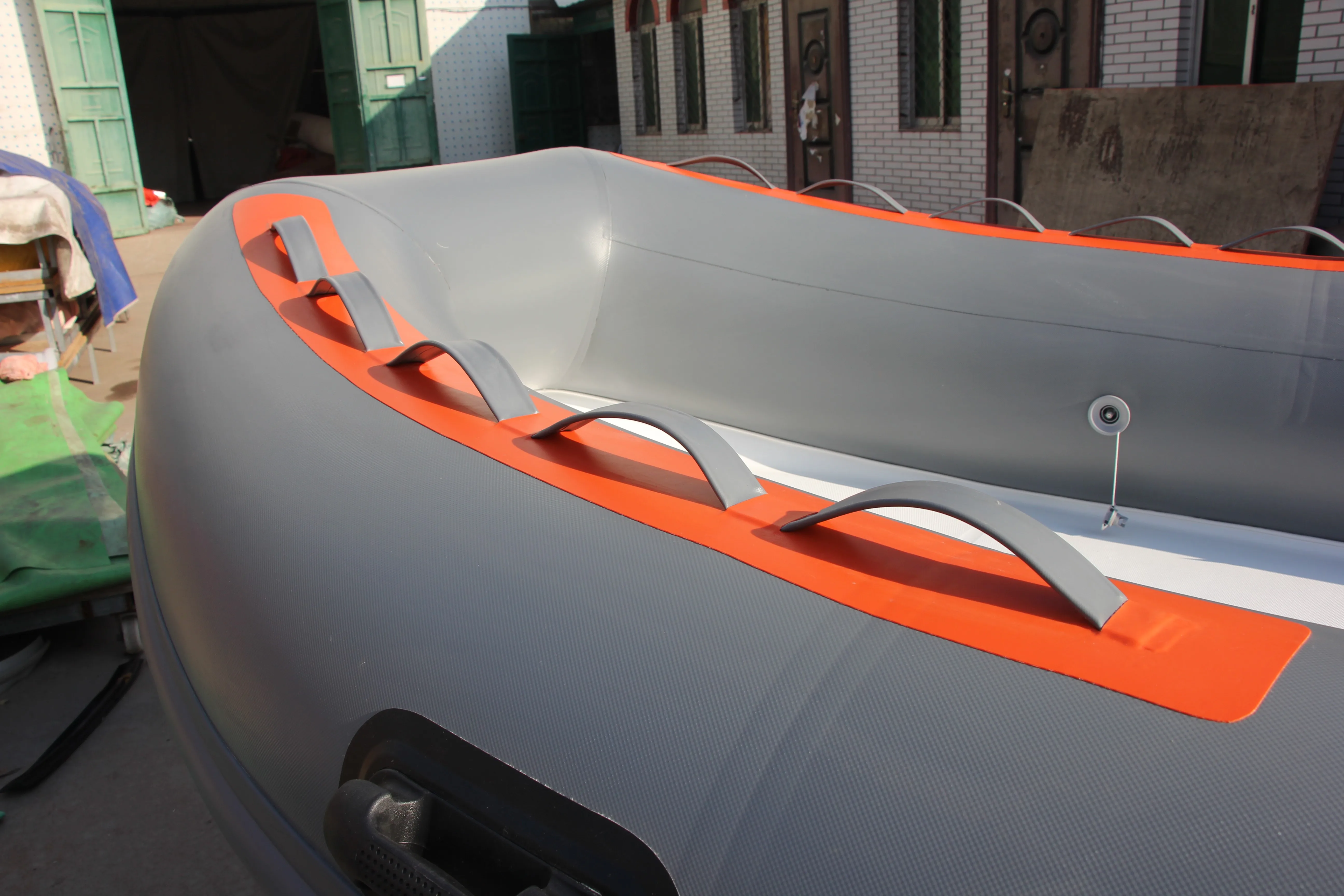 CE Rib 360 PVC Racing Plastic Rafting Inflatable Boat with Outboard Engine for Fishing