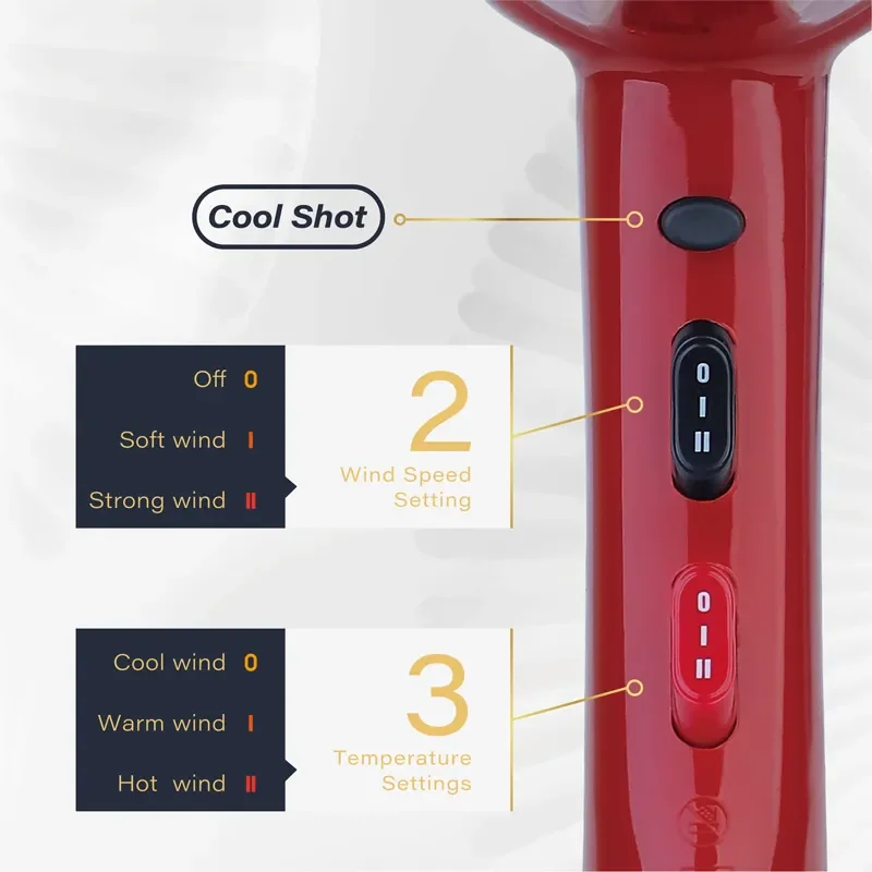 Salon hair dryer set 2300W ac motor professional ionic hair blow dryer machine