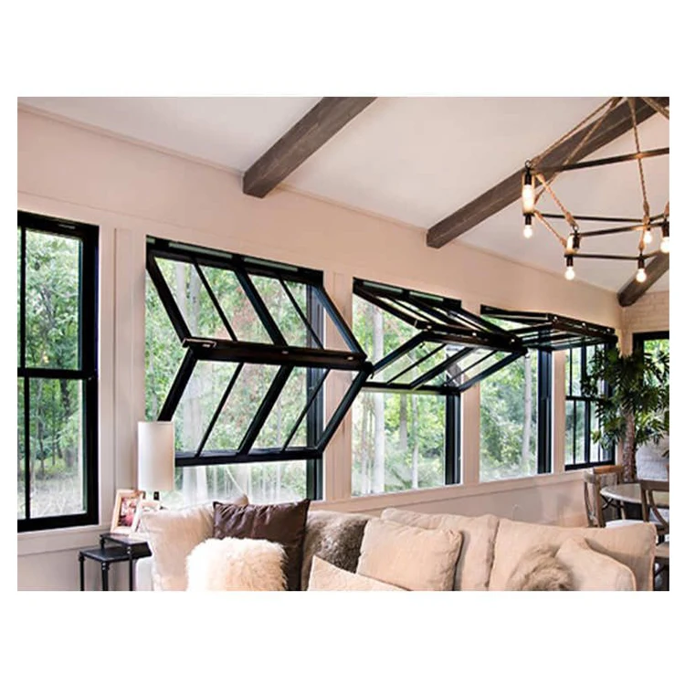 American Style Outward Glazed Fold Up Vertical Double Slide Folding Door Windows
