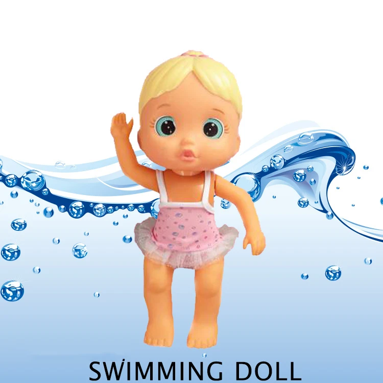 KSF Wholesale Electric Simulation Girl Swim  Floating Doll Toys Swimming Doll For Baby Bathing Play