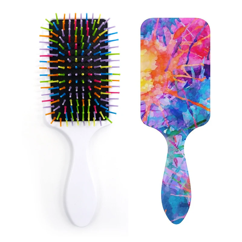 Hot Selling Rectangular Massage Comb Personalized Sublimation Blank Hair Brush Comb DIY Brush Comb Created Gift