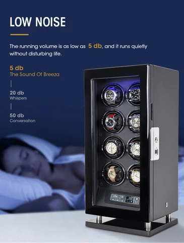Support Customization Quiet Smart Remote Control Touch Screen Luxury Automatic Watch Winder