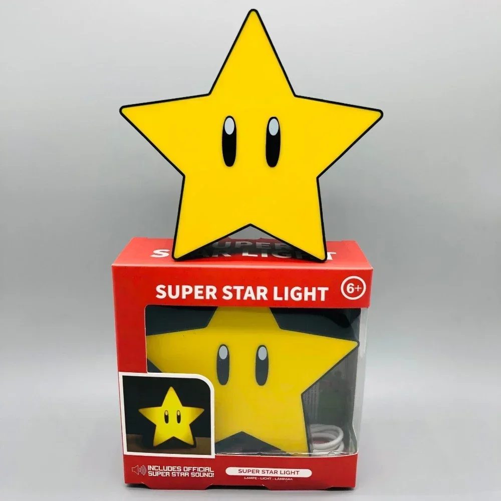 Super Mario Question Mark Sound Question Mark Rechargeable Cube Lamp Super LED Desktop Lamp Star Gift Night Lights