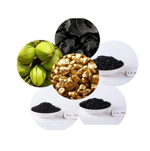 6-12 mesh 1050 Iodine value activated carbon for gold processing