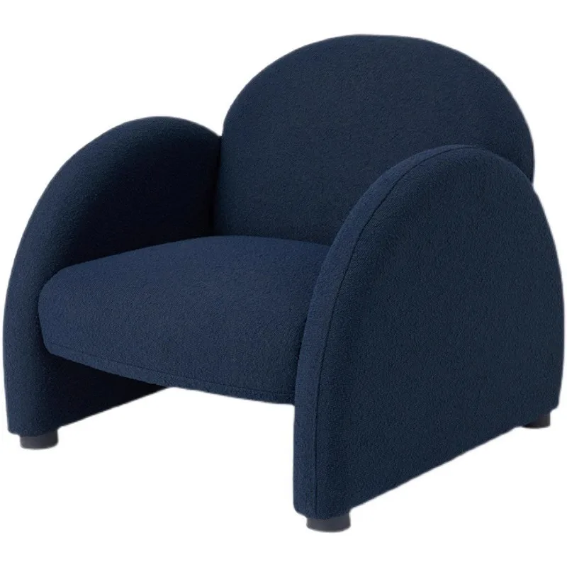 Modern Design Leisure Sofa Swivel Chair European Shaped Solid Wood Sofa Furniture Living Room Hotel Bedroom