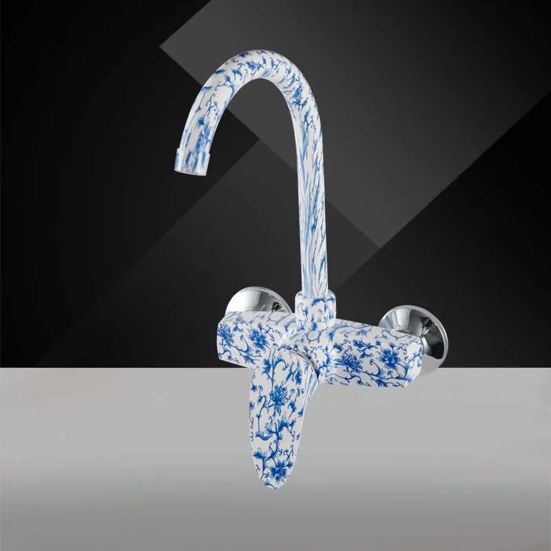 good price marble color plastic faucet ABS material faucet cold and hot water mixed faucet