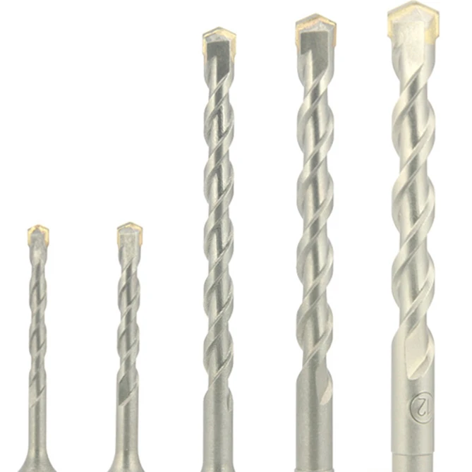 5PCS SDS Plus Sandblasted Finish Carbide Tip  Hammer Drill Bits