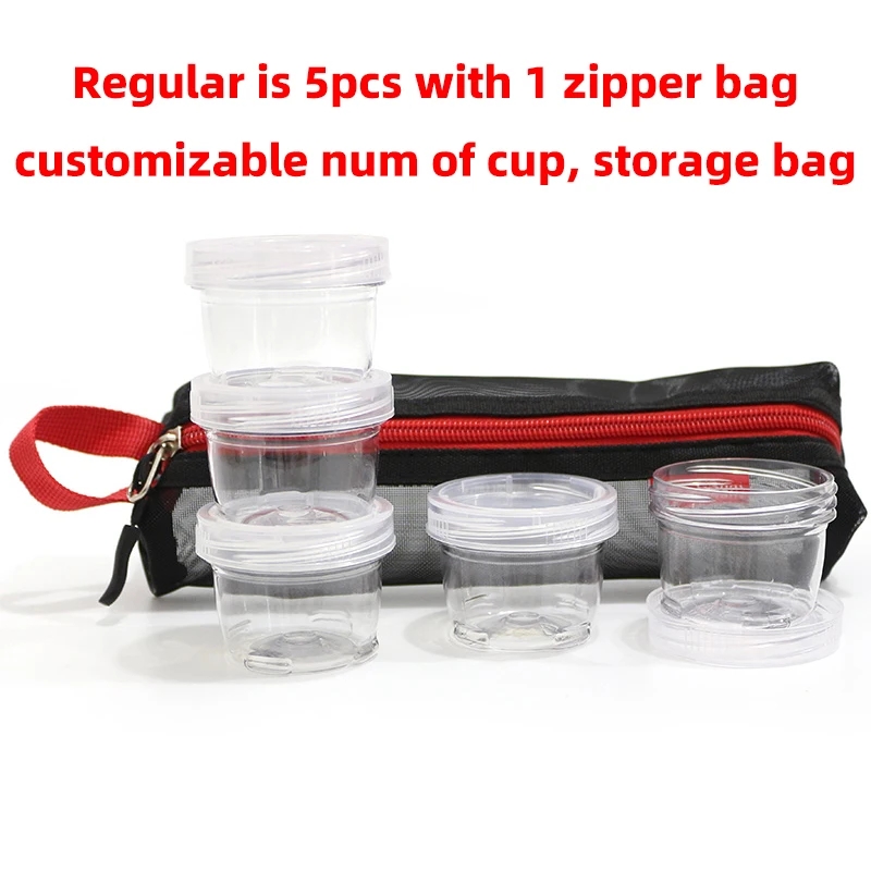 Customizable Stackable Plastic Separator For Spice Jar Clear Plastic Spice Jar Stackable Tiny Plastic-Containers-For-Spices