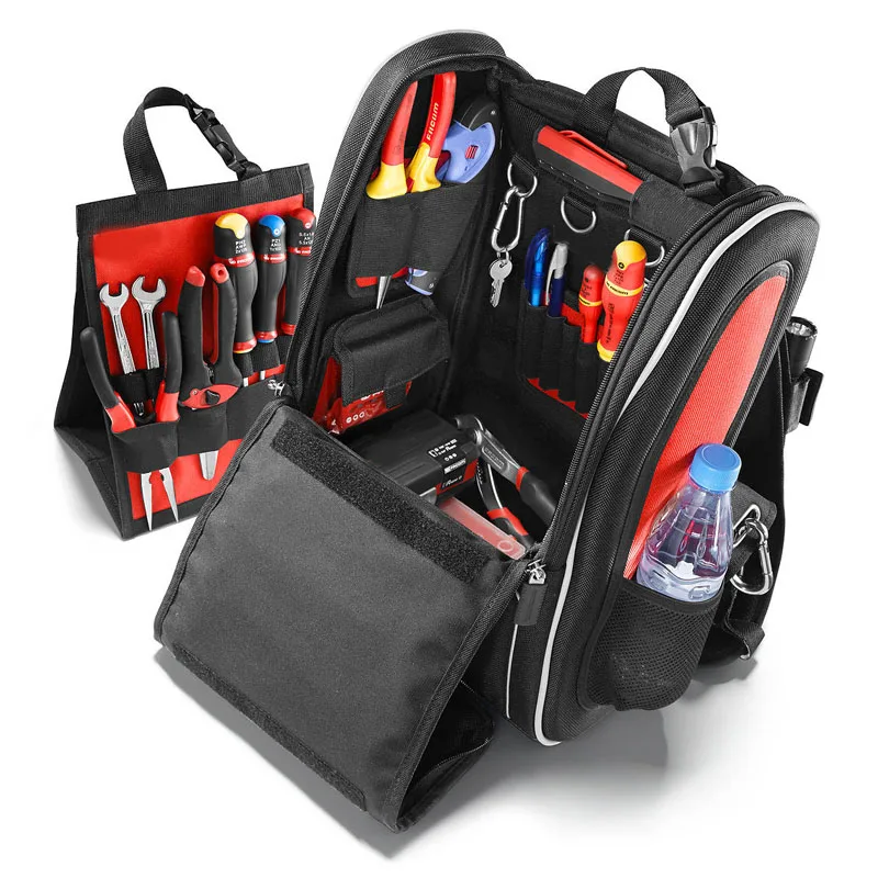 polyester backpack tool bag electrician tools rucksack storage tote