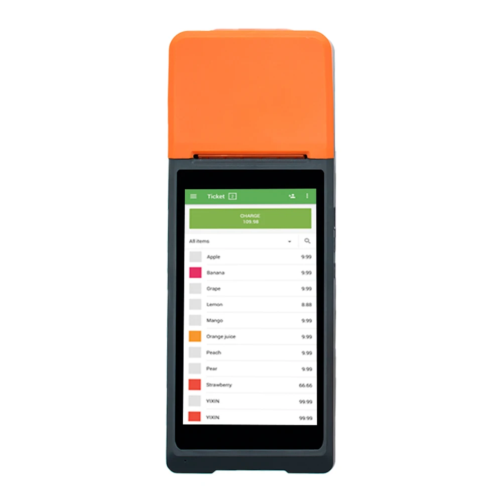Cheaper Android8.1 PDA Pos Terminal Thermal Printer 1d 2d Barcode Scanner Mobile Pos Machine With Wifi and Google Mall