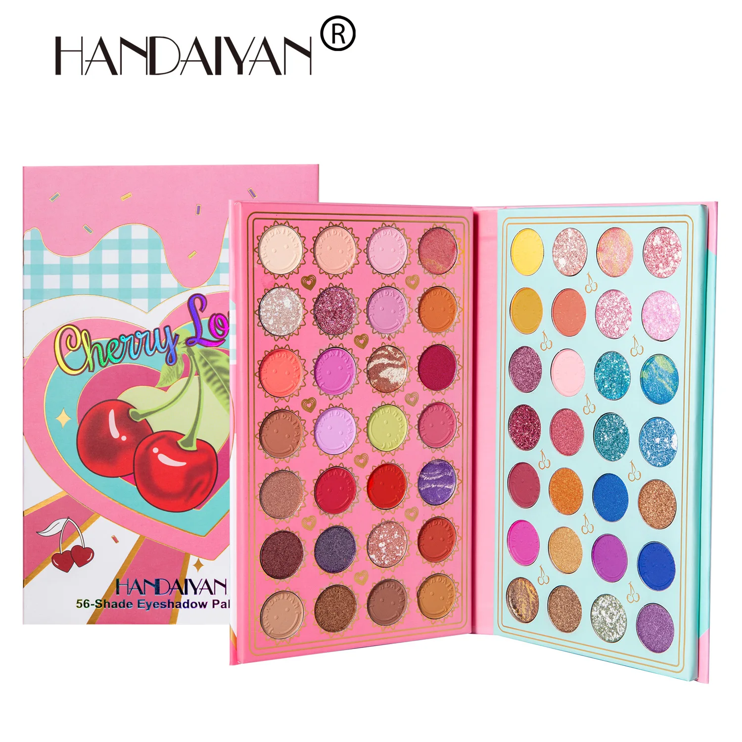 OMG Latest 56 colors luxury private label highly pigmented Vegan Pearl matte Glitter eyeshadow makeup palette