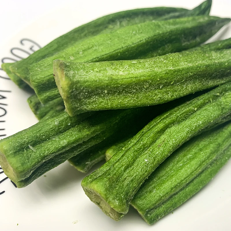 Dubai USA top item widely welcome of TTN health vacuum fry okra VF okra chips dry okra
