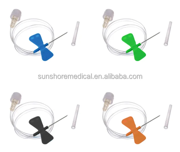 Disposable Medical Scalp Vein Infusion Set Butterfly Needle with Luer Slip