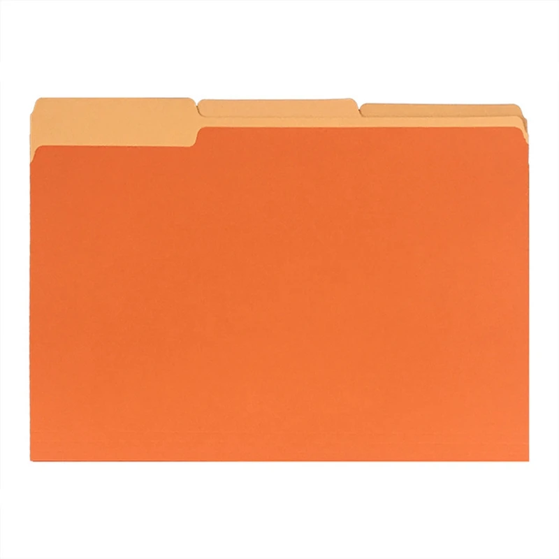 Light Brown Fasteners Letter Size 100-Pack Manila File Folders