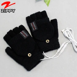 wholesale women workout cotton hand warm knitted wool winter heated gloves