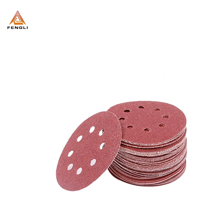 Factory Supplied Film backing automotive Aluminum Oxide Sandpaper Making Abrasive Round Sanding c Disc