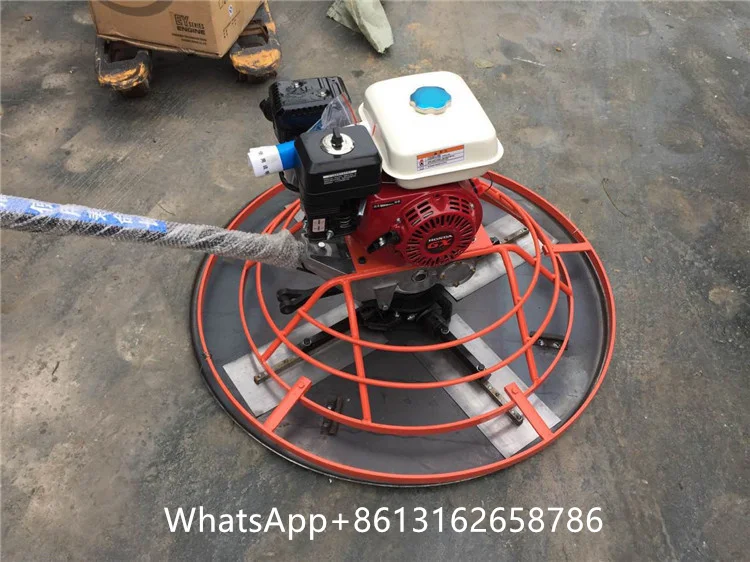 24 inch handheld cement concrete helicopter walk behind power trowel machine