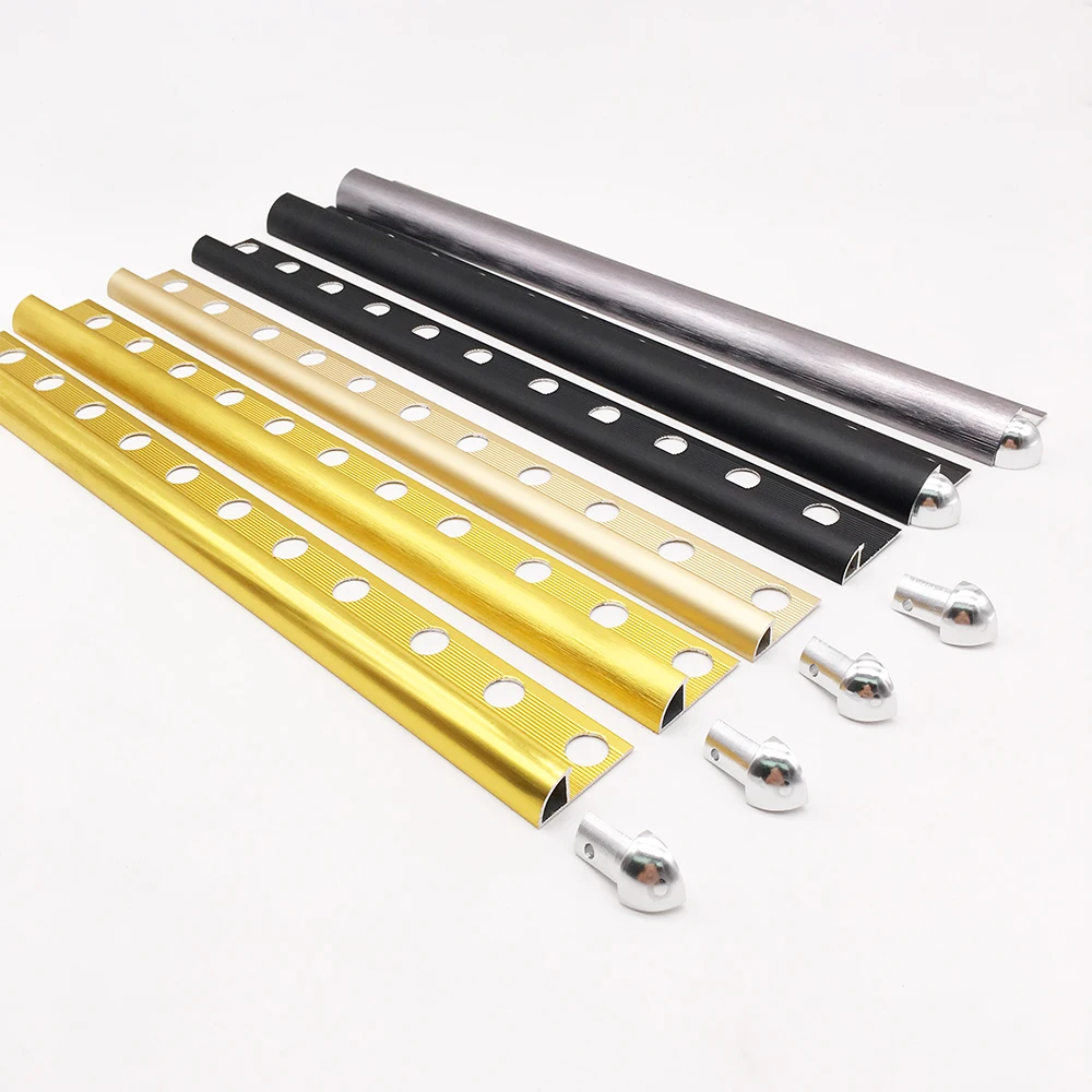 Ceramic Punching Trims Manufacturer Aluminium Corner Floor Transition Strips Tiles Border Strips