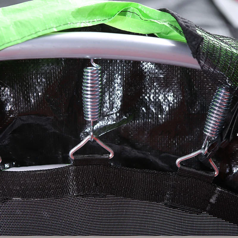 Manufacturer wholesale garden 7*10FT square trampoline jump bed with enclosures outdoor with inner safety net