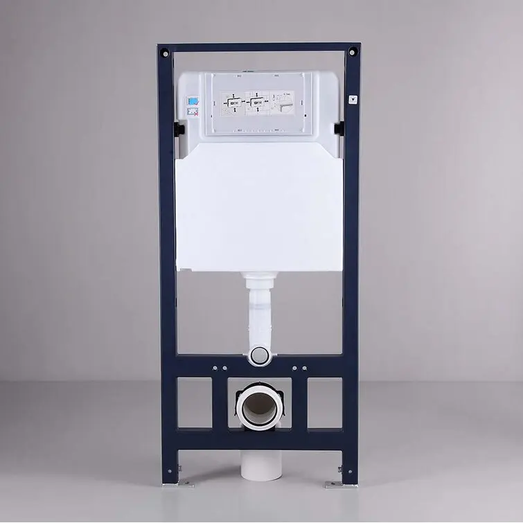 WC Water closet Semi Tankless ceramic Wall hung Mounting Toilet with Concealed Cistern Hidden Concealed Flush Water Tank set