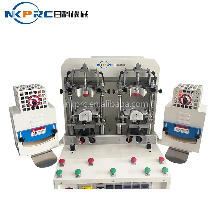 Double Cold And Double Heat Station Shoe Toe Cap Molding Upper Shaping Machine For Ladies And Sport Shoe Counter Making Machine