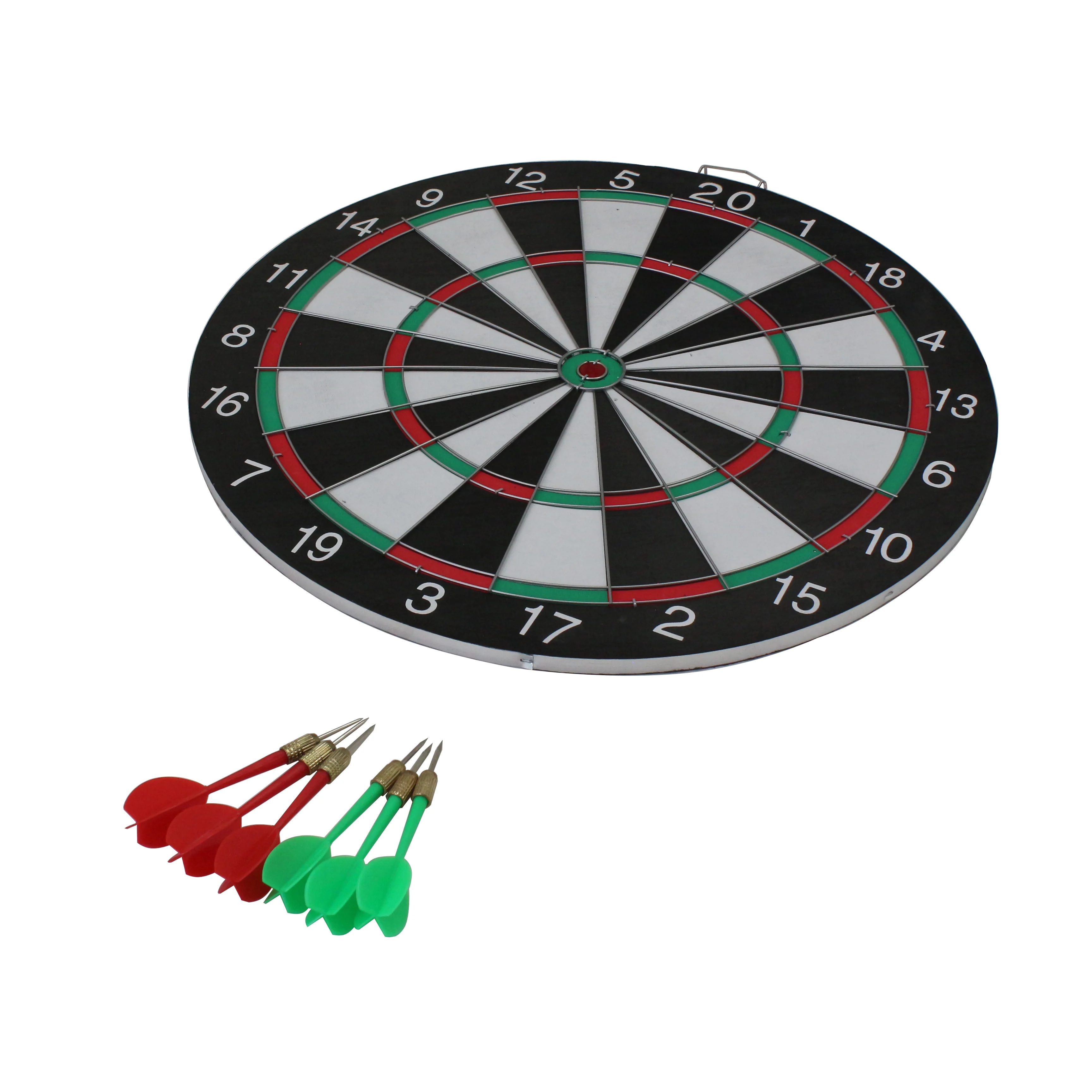 Dart Board Set 17inch Classic Style Dartboard with 6pcs Plastic Darts Set  for Men&Ladies&Kids indoor party game