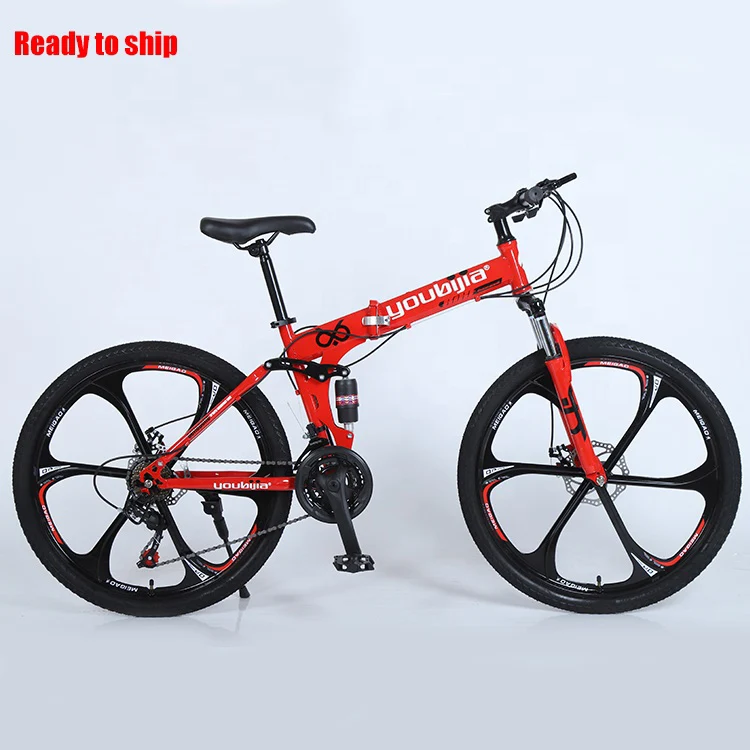 China factory hot sale 24/26 inch folding bike mountain bicycle 21/24/27/30 speed 29 mountainbike mtb foldable cycle for adult