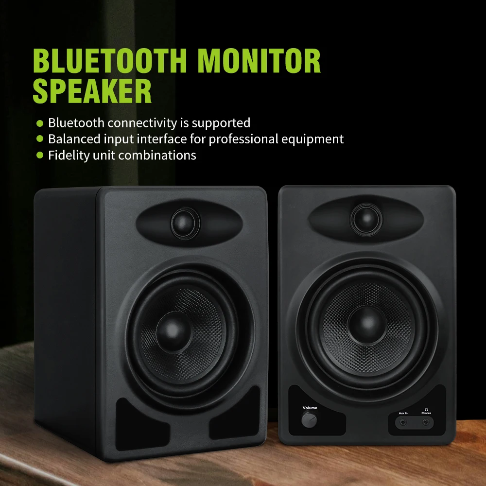 Factory produce supply 5 inch studio senior active monitor speakers A5BT for small control room