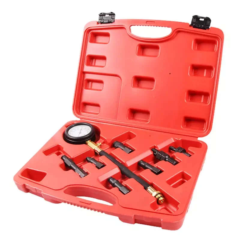 Petrol Engine Compression Tester Test Kit Gauge Car Motorcycle For Toyota