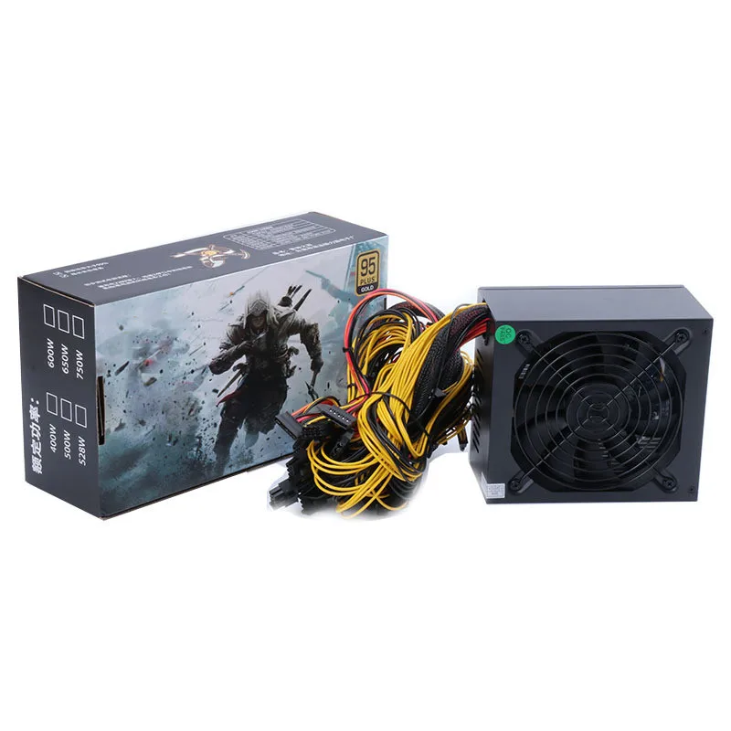   2600W Rated PC Power Supply 2400W Computer 8 GPU Server for Crypto-mining Rendering Equipment (8PIN+6PIN) *3(1).jpg