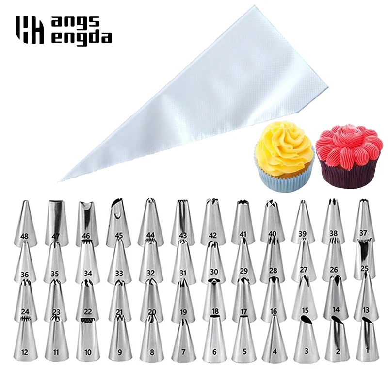 Wholesale High Quality Icing Piping Nozzles Cream Baking Pastry Cake Tip Decorating Tools Stainless Steel 304 Nozzle Baking tip