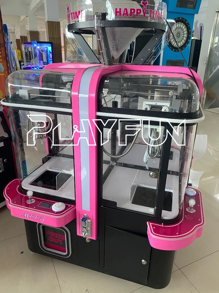 4 players bill acceptor   full metal    gift toy taxi  doll catcher black  claw crane game prize vending  Machine for sale