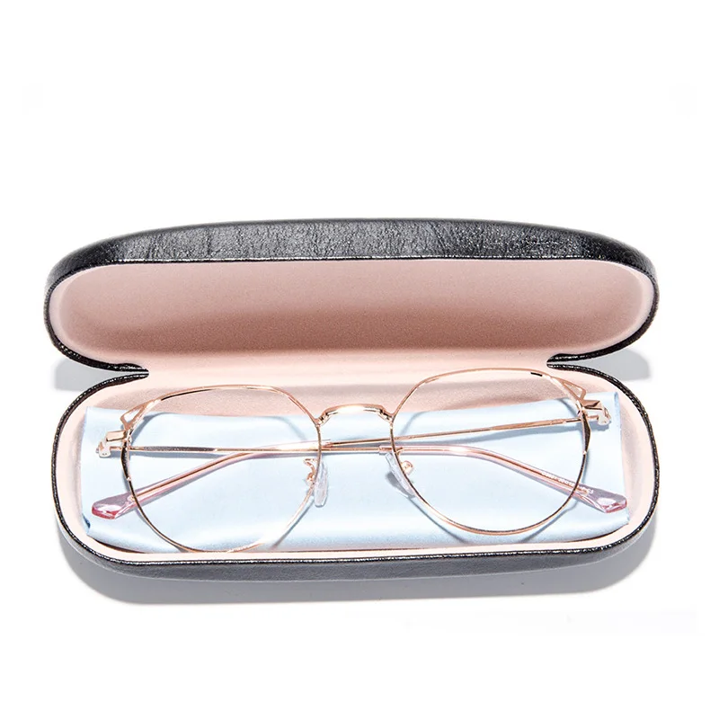 Custom Eyeglass Case Quality Optical Frame Logo Glasses Cases Fancy Metal Eyeglasses Case