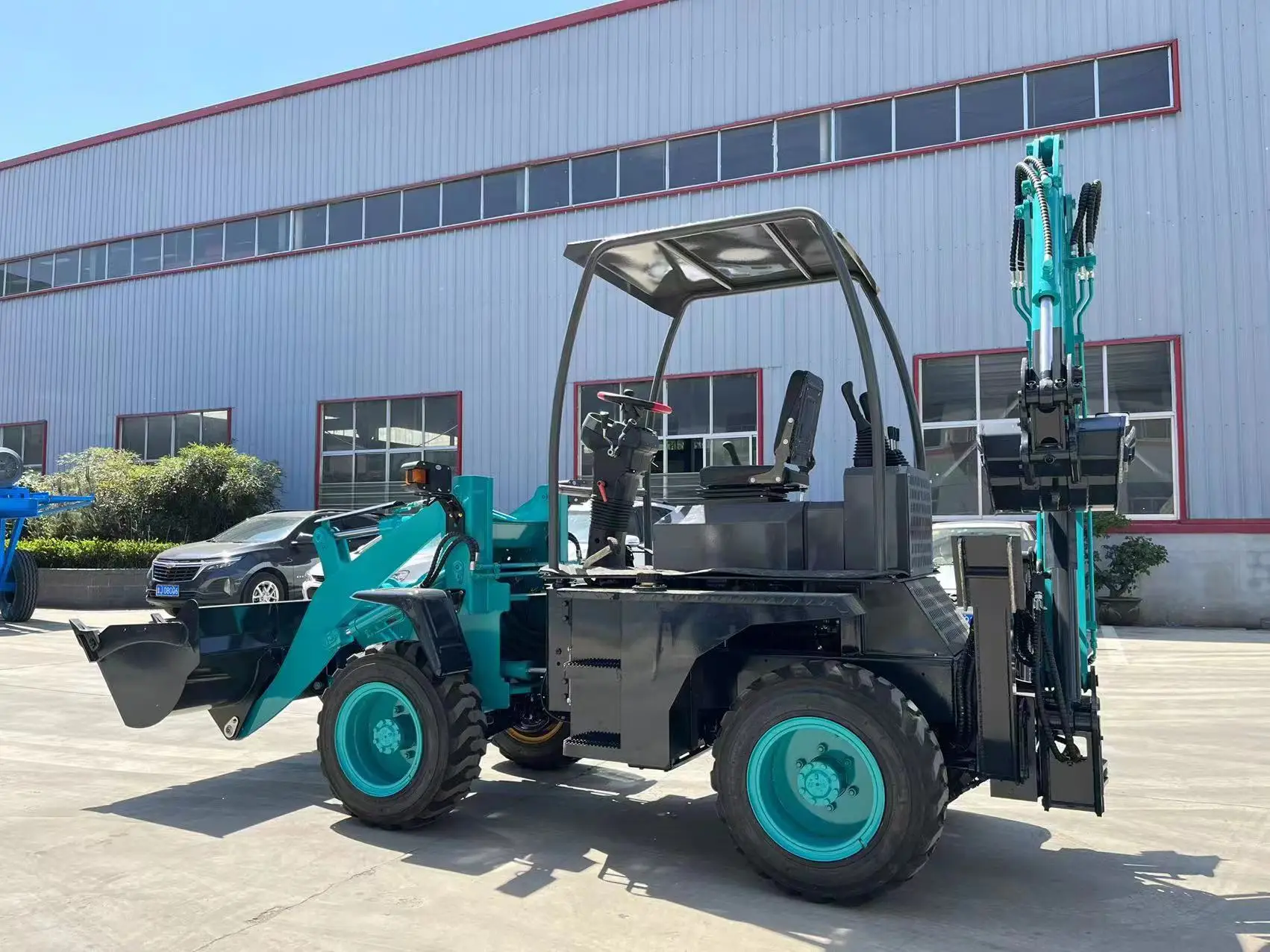 Backhoe Loader Small Backhoes Construction Work Professional Design Backhoe Loader