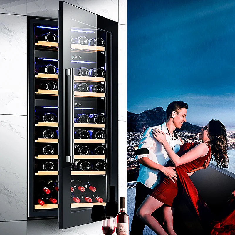 Wine fridge high quality Wine cellar home red Wine cooler chiller refridgrator multi- zone cabinet with compressor Y-JC220A