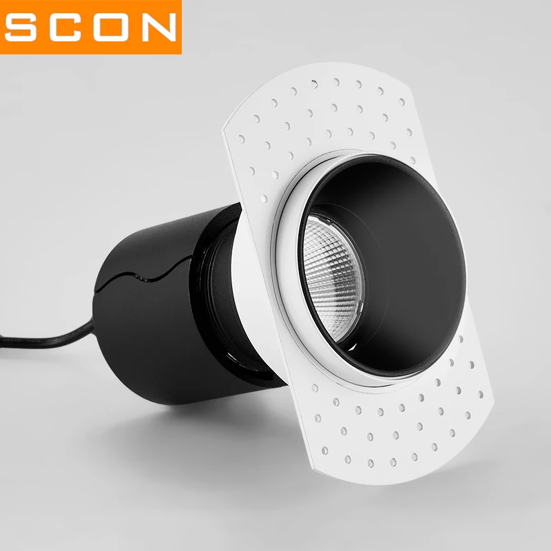 Лидер продаж новый светодиодный антибликовый светильник SCON подходит для коммерческих жилых и гостиничных помещений алюминиевый потолочный