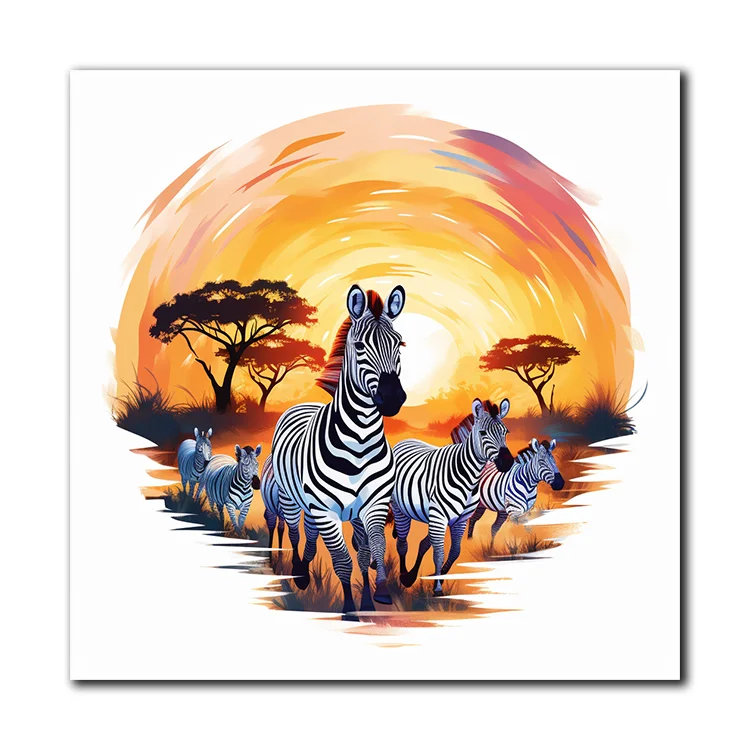 Wholesale Zebra Painting Printed canvas Painting Wall Painting For Home Decoration