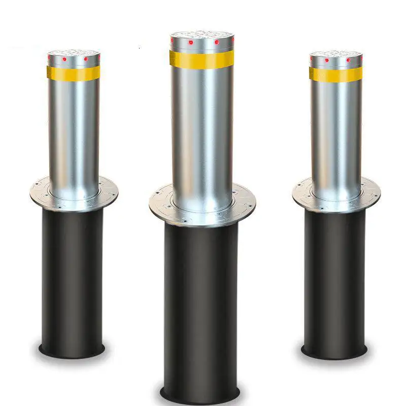 Trafffic safety equipment stainless steel lifting automatic rising hydraulic bollards price