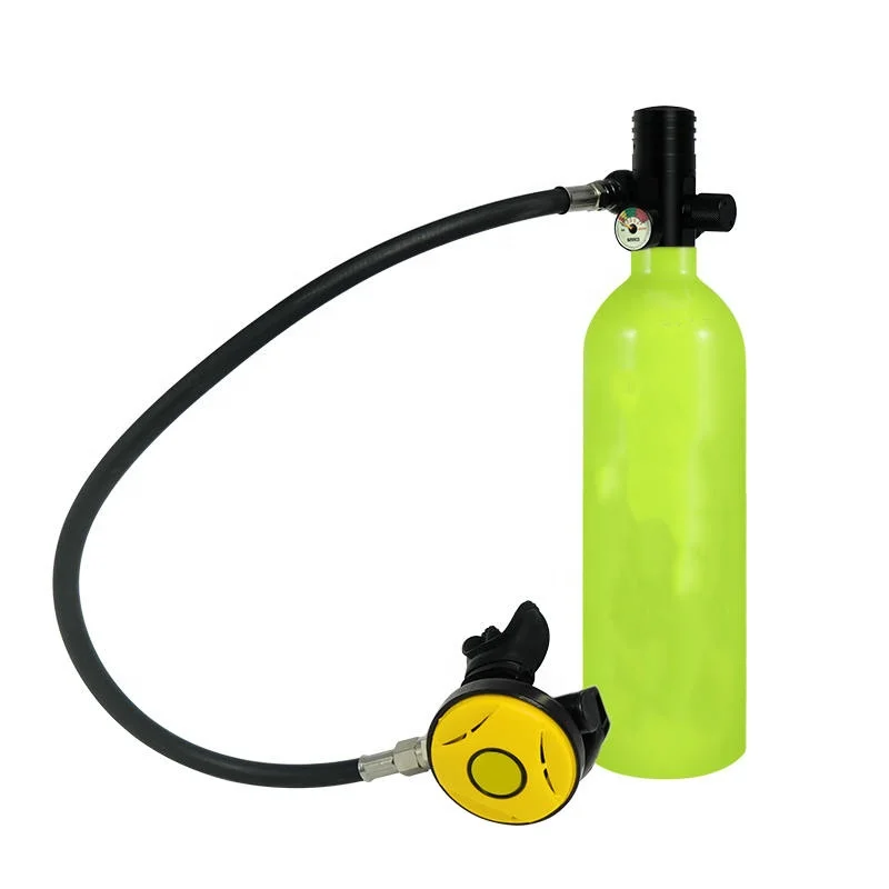 Тушение на заказ практичное оборудование для подводного плавания 1 л 3000 фунтов квадратный дюйм 200 бар 20 миль алюминиевый газовый баллон