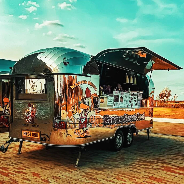 Fast Food Carts Ice Cream Truck Camper Van Restaurant Car Big HY Food Van Hot Dog Stand Electric Food Truck With Full Kitchen